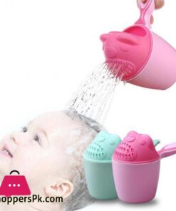 Baby Bath Mug Cartoon baby shower cap baby shampoo cup child bathing baby bath spoon child shampoo cup child bath baby bath shower mug greenpink