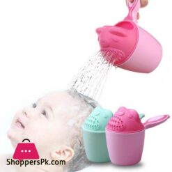Baby Bath Mug Cartoon Baby Shower Cap Baby Shampoo Cup Child Bathing Baby Bath Spoon Child Shampoo Cup Child Bath Baby Bath Shower Mug Greenpink
