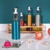 Cooking Seasoning Oil Bottle Glass Oil And Vinegar Dispenser Senior Stainless Steel Glass Oil Storage Bottle