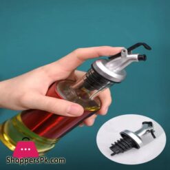 Cooking Seasoning Oil Bottle Glass Oil And Vinegar Dispenser Senior Stainless Steel Glass Oil Storage Bottle