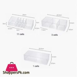 Cosmetic Display Cases Portable Transparent Makeup Organizer Storage Box Acrylic Make Up Organizer Cosmetic Organizer Makeup Storage Drawers Organizer Makeup Organizer Color 3 11