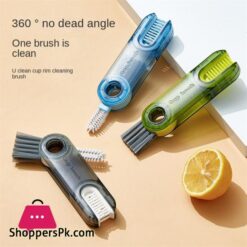 Hot Creative 3 In 1 Bottle Cleaning Brush Multifunctional Cup Cleaning Brush Water Bottle Cleaning Tool Mini Silicone U Shaped Brush