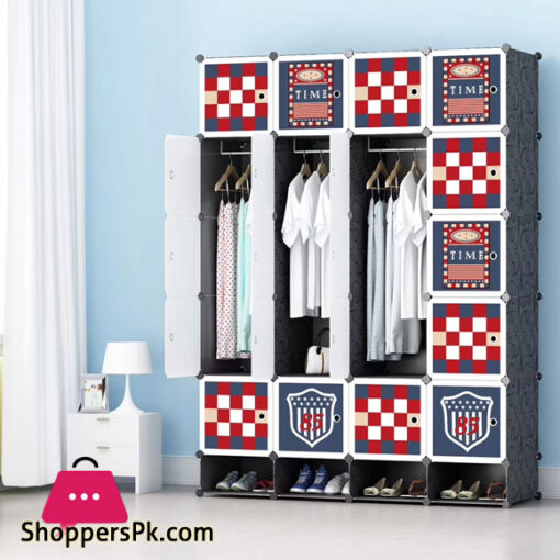 Football Club DIY 20 Cube Cabinet with Shoe Door