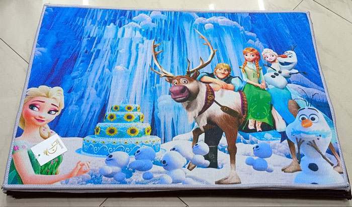 Frozen 3 Living Room Rug Non-Slip Doormat Entrance Door Mat 120 X 180 Cm