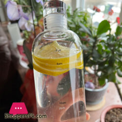 Glass Water Bottle With Portable Outdoor Sports Fitness Student Cup Drinking Mug Drinkware 1000 Ml - Clear