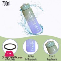Gradient Color 3 Pcs Water Bottle Set Bpa Free Plastic Water Bottle 18 3 Pcs Water Bottle With Straw 68Oz 24Oz 10Oz Big Water Jug Includes 1 Cleaning Brush And 1 Straw Brush Free Bpa Free Water Bottle 2 Liter Water Bottles Plastic Water Bottle Gradient Green