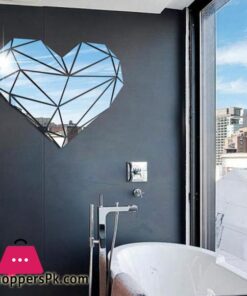 Heart Acrylic Mirror Wall Stickers 3D Creative Geometric Puzzle Heart Decoration Living Room Bedroom Art Wall Acrylic Decor 13 Heart Acrylic Mirror Wall Stickers 3D Creative Geometric Puzzle Heart Decoration Living Room Bedroom Art Wall Acrylic Decor