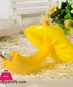 Intelligent Optical Control Switch Mushroom Shaped Yellow Led Night Light Lamp