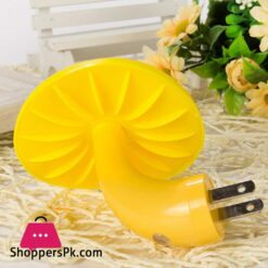 Intelligent Optical Control Switch Mushroom Shaped Yellow Led Night Light Lamp