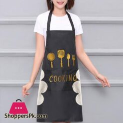 Kitchen Cooking Apron With Hand-Wipe Pockets Waterproof For Cooking Baking 13 Kitchen Cooking Apron With Hand Wipe Pockets Waterproof For Cooking Baking