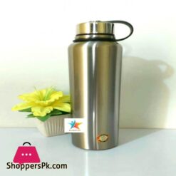 Large Capacity 1500Ml Sus304 Stainless Steel Water Bottle Insulated Thermos Hot Cold Vacuum Flask With Leather Cover