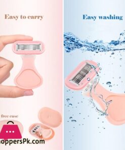 New 6 Layer Blade Lady Razor Women Razor Mini Portable Shave Mane Leg Hair Private Body Manual Razor With Case