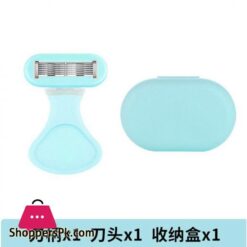 New 6 Layer Blade Lady Razor Women Razor Mini Portable Shave Mane Leg Hair Private Body Manual Razor With Case