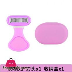 New 6 Layer Blade Lady Razor Women Razor Mini Portable Shave Mane Leg Hair Private Body Manual Razor With Case