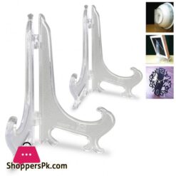 Plastic Easel Stands - Easel Display Stand Plate Holders For Photo, Dish, Art Pieces, Certificates, Placecard - Ideal Wedding - Clear 6 Inches 5 Plastic Easel Stands Easel Display Stand Plate Holders For Photo Dish Art Pieces Certificates Placecard Ideal Wedding Clear 4 Inches 5 Inches 6 Inches 7 Inches