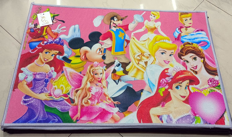 Princess Living Room Rug Non-Slip Doormat Entrance Door Mat 120 X 180 Cm