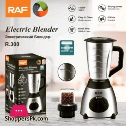 Raf R300 Electric Blender And Grinder 2 In 1 Stainless Steel Blender 1000 Watts