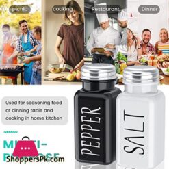 6Pcs Salt and Pepper Seasoning SetGlass Salt ShakerModern and Cute