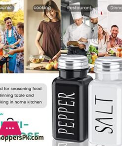 Salt And Pepper Seasoning Set Glass Salt Shaker 18 6Pcs Salt And Pepper Seasoning Setglass Salt Shakermodern And Cute