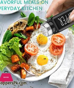 Salt And Pepper Seasoning Set Glass Salt Shaker 19 6Pcs Salt And Pepper Seasoning Setglass Salt Shakermodern And Cute