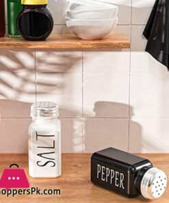 Salt And Pepper Seasoning Set Glass Salt Shaker 21 6Pcs Salt And Pepper Seasoning Setglass Salt Shakermodern And Cute