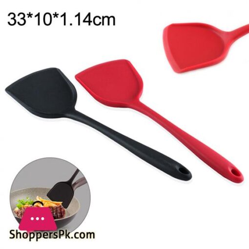 Silicone Non stick Egg Fish Frying Pan Scoop Spoon Shovel Turner Cooking Utensil