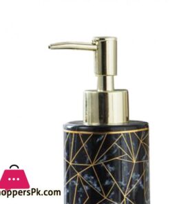 Soap Dispenser Marble Lotion Liquid Makeup Body Wash Home Pump Bottle Black
