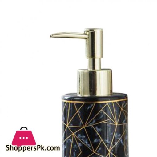 Soap Dispenser Marble Lotion Liquid Makeup Body Wash Home Pump Bottle Black
