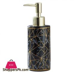 Soap Dispenser Marble Lotion Liquid Makeup Body Wash Home Pump Bottle Black