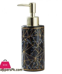 Soap Dispenser Marble Lotion Liquid Makeup Body Wash Home Pump Bottle Black