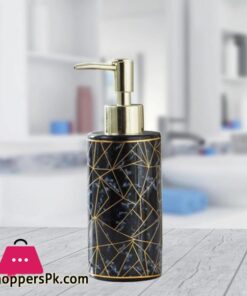 Soap Dispenser Marble Lotion Liquid Makeup Body Wash Home Pump Bottle Black