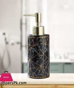 Soap Dispenser Marble Lotion Liquid Makeup Body Wash Home Pump Bottle Black