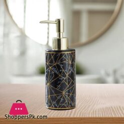 Soap Dispenser Marble Lotion Liquid Makeup Body Wash Home Pump Bottle Black