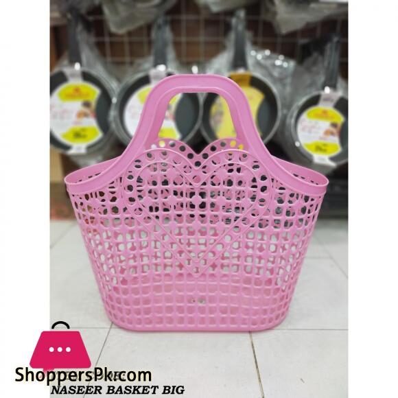 Soft Plastic Hand Basket Bath Basket Storage Baskets Shopping Basket Random Color