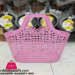 Soft Plastic Hand Basket Bath Basket Storage Baskets Shopping Basket Random Color