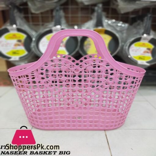 Soft Plastic Hand Basket Bath Basket Storage Baskets Shopping Basket Random Color