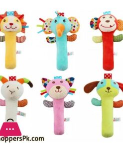 Soft Plush Animal Baby Rattle Toy Random Characters – 242 5 Soft Plush Animal Baby Rattle Toy Random Characters 242