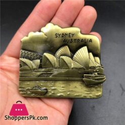 Virtue Switzerland Singapore Australia Italy French Refrigerator Metal Magnetic Three Dimensional Creative Stickers