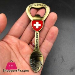 Virtue Switzerland Singapore Australia Italy French Refrigerator Metal Magnetic Three Dimensional Creative Stickers