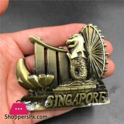 Virtue Switzerland Singapore Australia Italy French Refrigerator Metal Magnetic Three Dimensional Creative Stickers