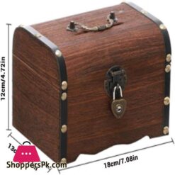 Wooden Money Banks Safe Money Box Savings Coin Money Storage Case Home Decor For Adults And Kids Gifts 1Pc 11 Yuffoo Treasure Chest Wooden Piggy Bank And Money Banks Safe Money Box Savings Coin Money Storage Case Home Decor Piggy Bank For Adults And Kids Gifts