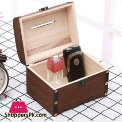 Wooden Money Banks Safe Money Box Savings Coin Money Storage Case Home Decor For Adults And Kids Gifts 1Pc 12 Yuffoo Treasure Chest Wooden Piggy Bank And Money Banks Safe Money Box Savings Coin Money Storage Case Home Decor Piggy Bank For Adults And Kids Gifts