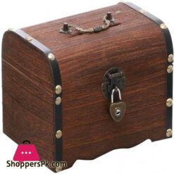 Wooden Money Banks Safe Money Box Savings Coin Money Storage Case Home Decor For Adults And Kids Gifts 1Pc 14 Yuffoo Treasure Chest Wooden Piggy Bank And Money Banks Safe Money Box Savings Coin Money Storage Case Home Decor Piggy Bank For Adults And Kids Gifts