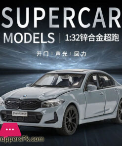 Alloy car with LED Light 1:32 BMW 320i Children's Car Toy with Sound and Light