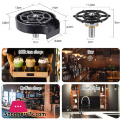 Automatic Glass Sink Rinse, High Pressure Bar, Beer, Milk, Tea Cup, Cleaner, Accessories, Wash Tool