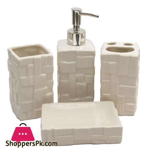 Ceramic Bathroom Set of 4 Piece