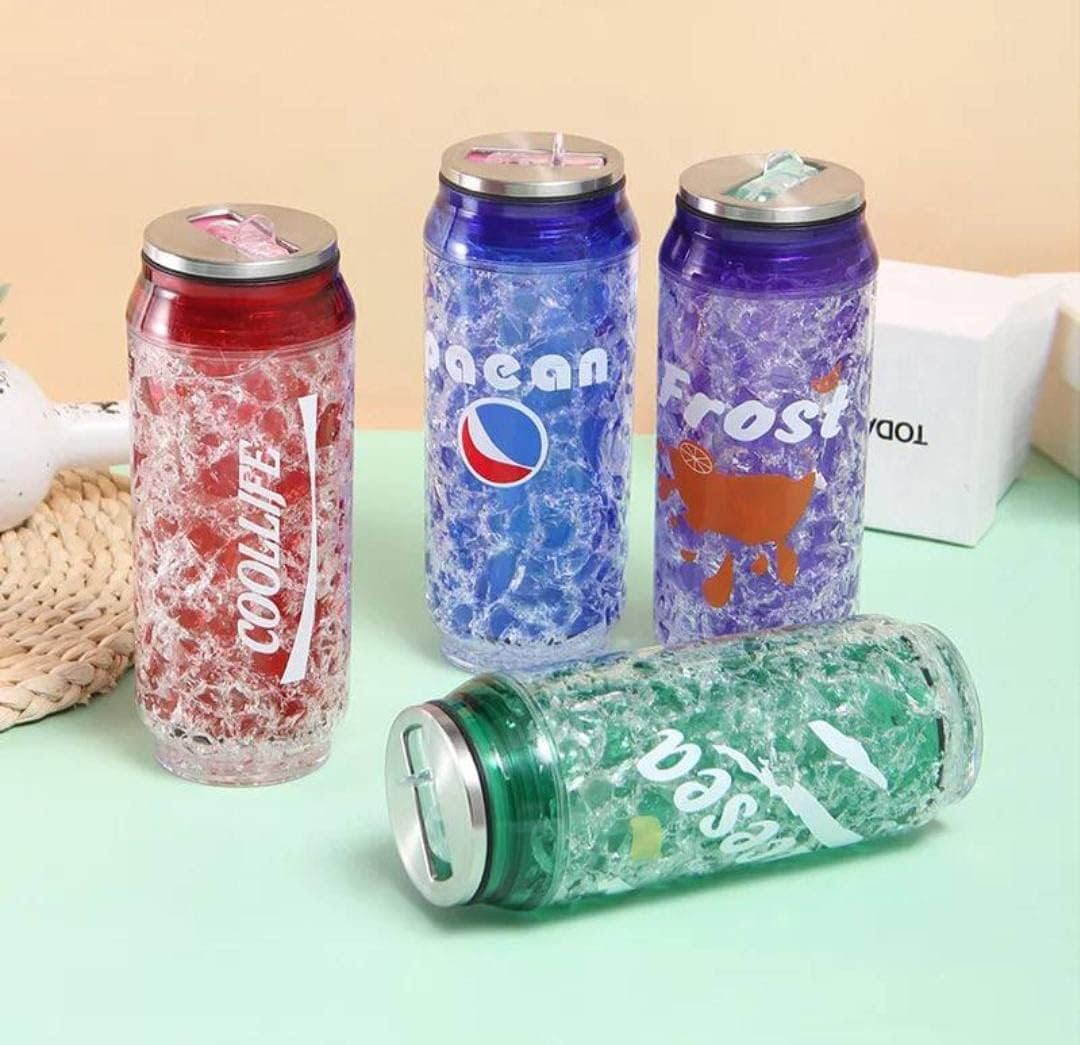 Cracked Ice Straw Cup Cool Drink Cup Cold Drink Cup 500Ml