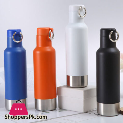Double Wall Insulated Stainless Steel Flask Thermos with Carry Ring
