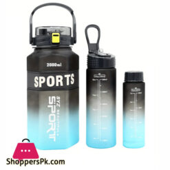 Gradient Color 3 Pcs Water Bottle Set Bpa Free Plastic Water Bottle 24 Gradient Color 3 Pcs Water Bottle Set Bpa Free Plastic Water Bottle