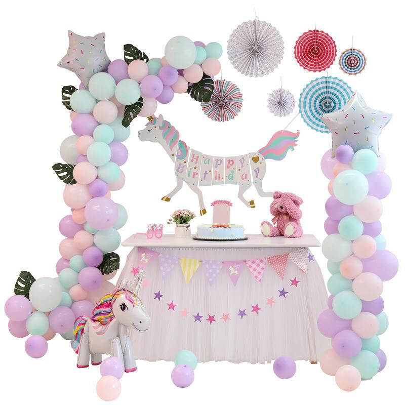 Happy Birthday Party Balloon Pony Theme 110Pcs